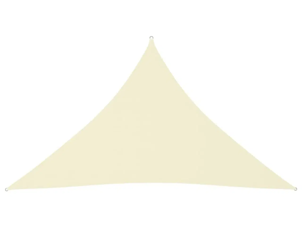 Billede 1 - Solsejl 2,5x2,5x3,5 m trekantet oxfordstof cremefarvet