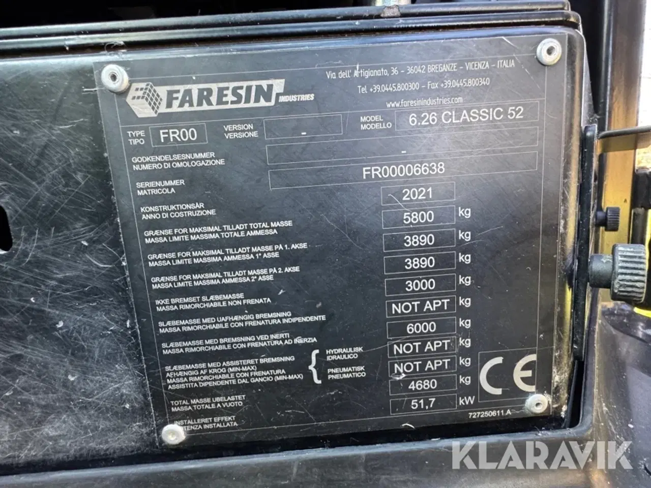 Billede 5 - Teleskoplæsser Faresin Lissner 6.26 Classic 52