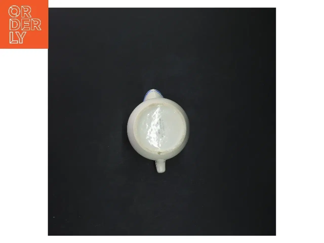 Billede 2 - Lille flødekande med blå detalje (str. 10 cm)