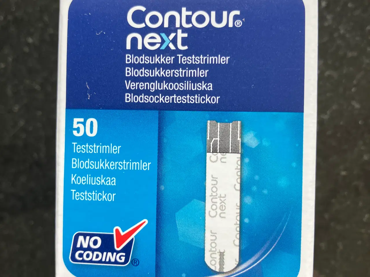 Billede 1 - Diabetes teststrimler ubrudt karton