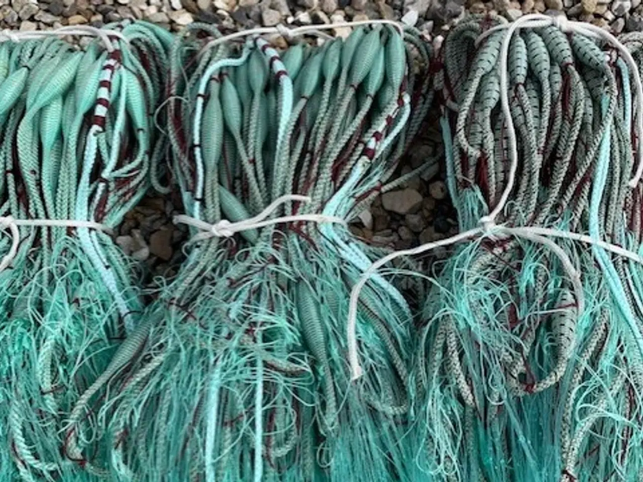 Billede 3 - 100% Håndsyet Lakse/Ørredgarn med 50mm eller 65mm 