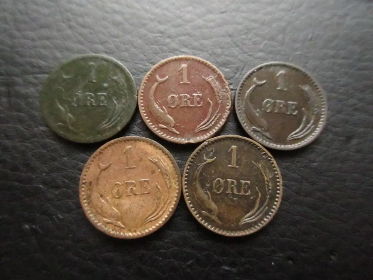 Billede 2 - 1 øre 1875, 1891, 1894, 1902, 1904 Chr. IX