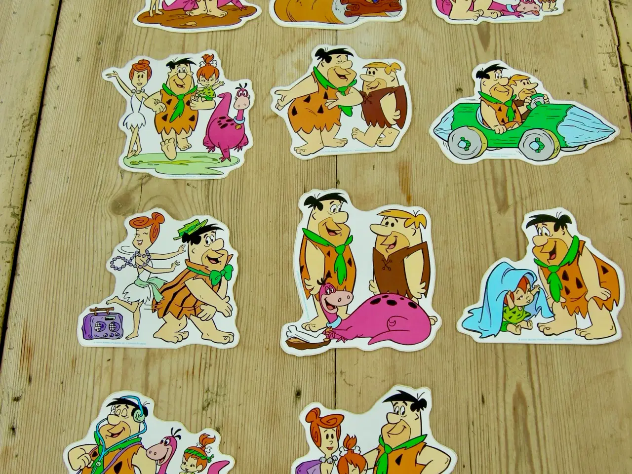 Billede 1 - FLINTSTONES VINTAGE STICKERS - TV SERIE FLINTSTONE