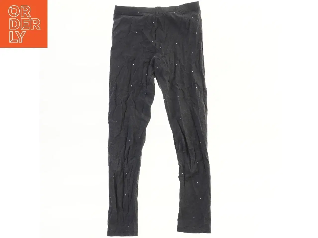 Billede 1 - Leggings med små hvide prikker fra H&M (str. 134)