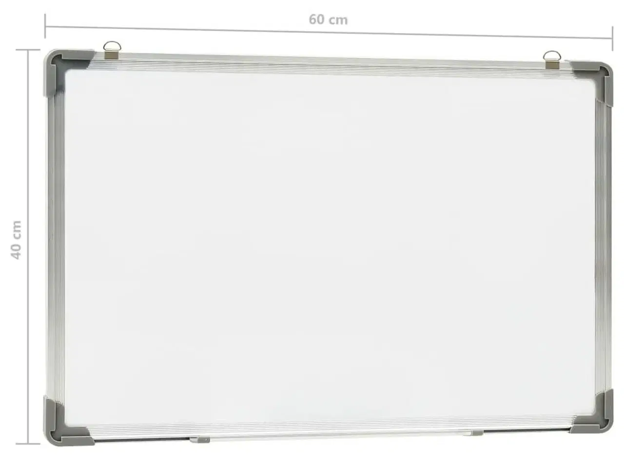 Billede 9 - Magnetisk whiteboard 60x40 cm stål hvid