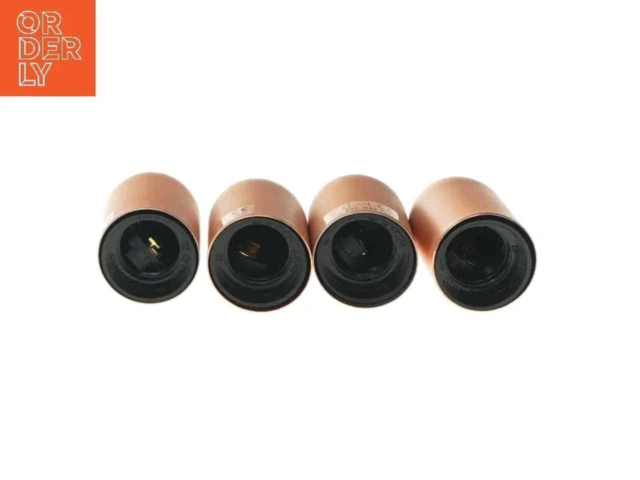 Billede 2 - Sæt af 4 lampefatninger E27 (str. 4 stk 7x4 cm)