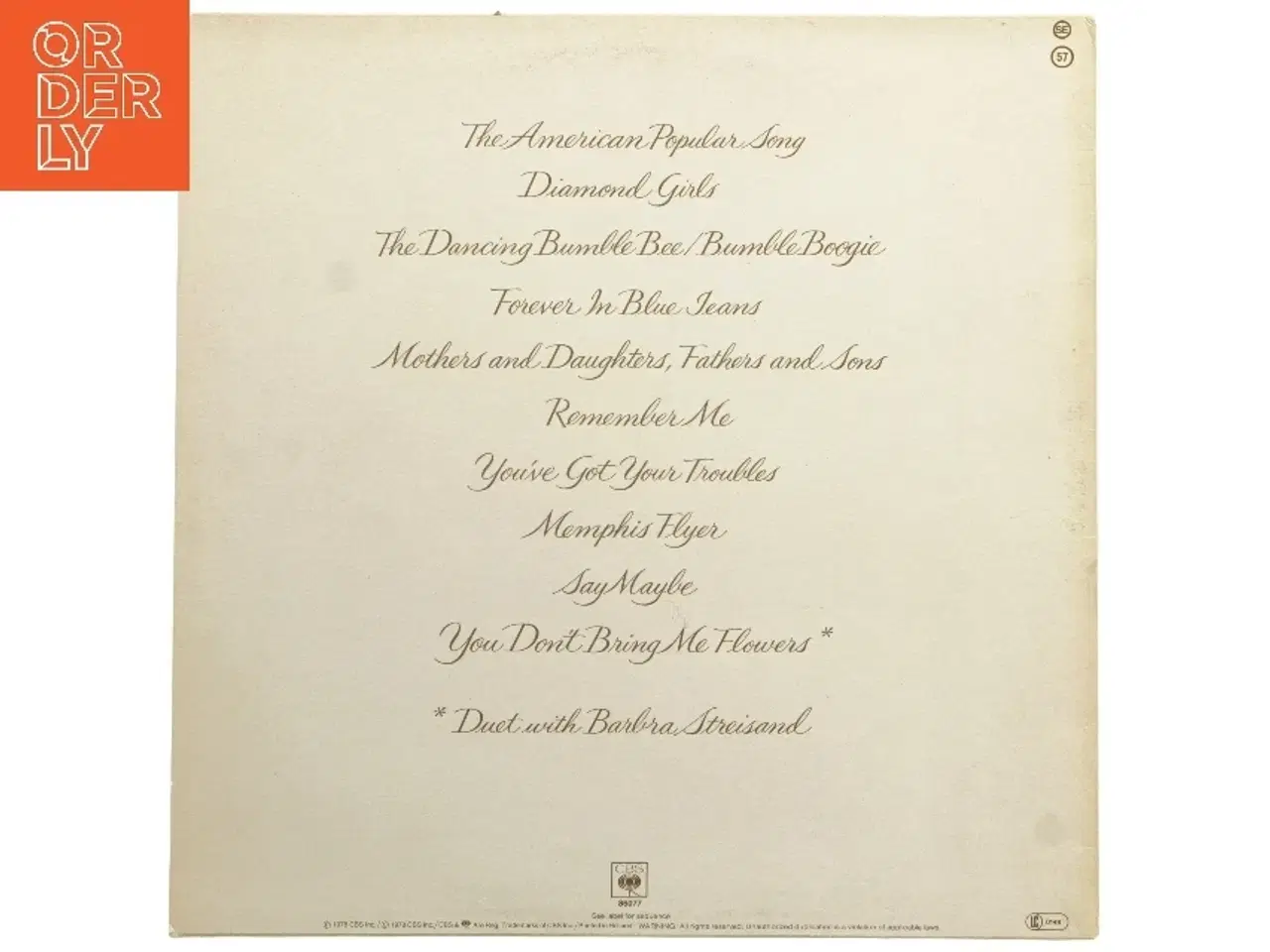 Billede 2 - Neil Diamond - You Don't Bring Me Flowers LP