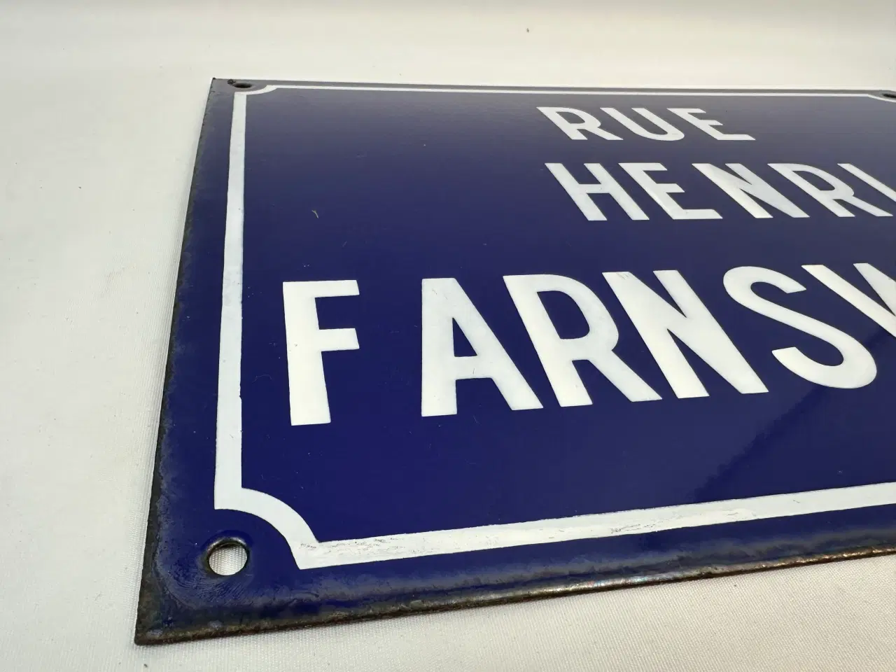 Billede 7 - Vintage emaljeskilt / vejskilt (fransk)