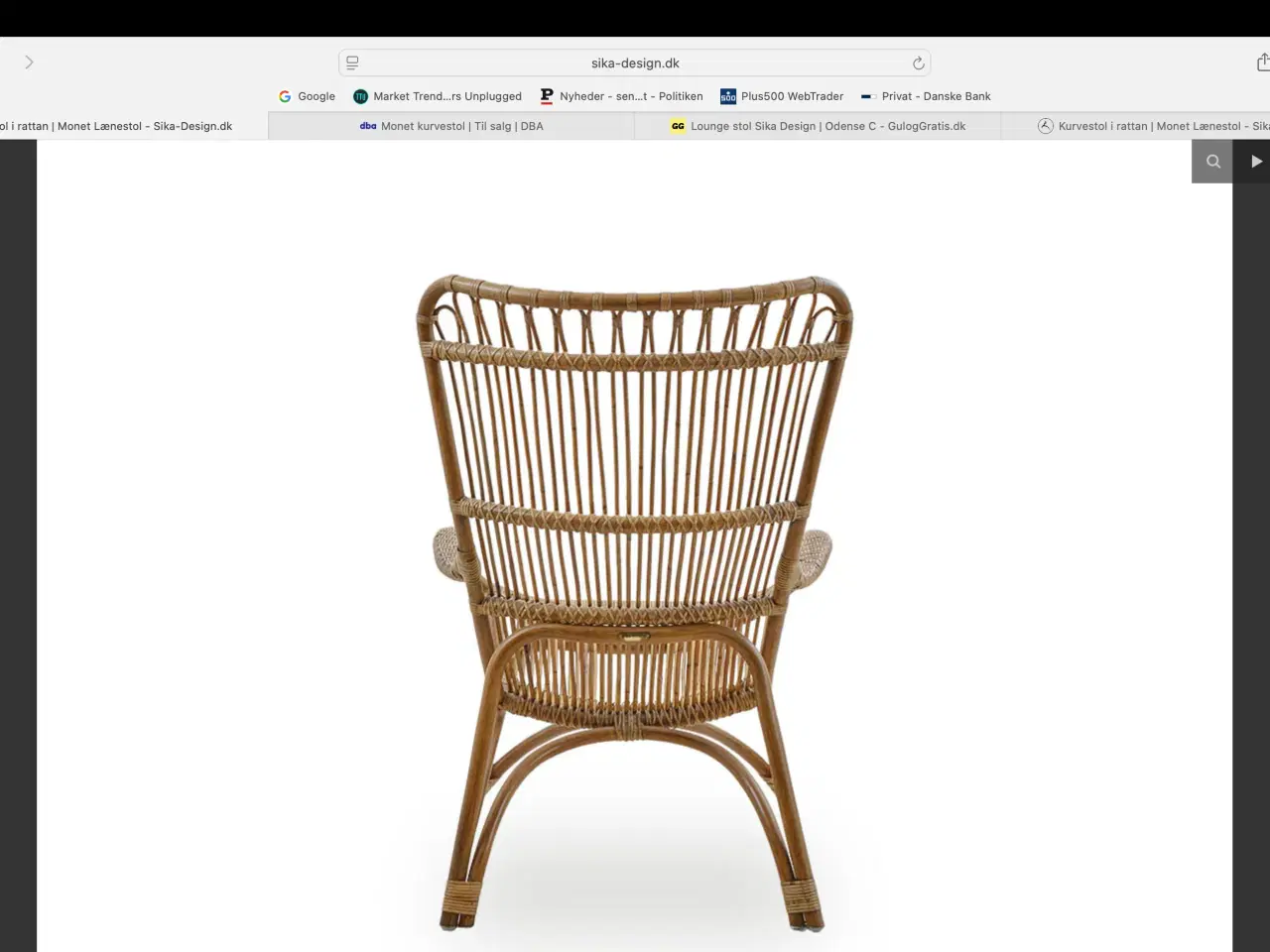 Billede 3 - Lænestol i Rattan