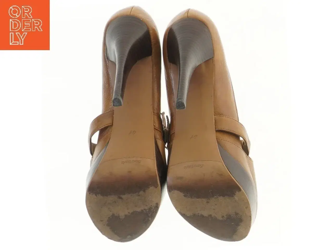 Billede 3 - Brune højhælede sko fra Zara (str. 41 )