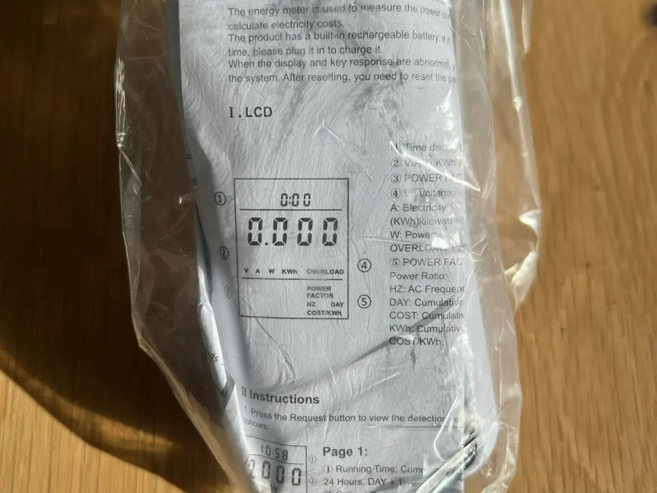 Billede 3 - Energimåler til stikkontakt