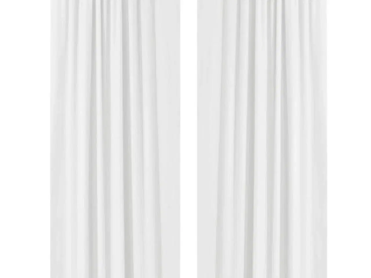 Billede 1 - Mørklægningsgardiner 2 stk. dobbelt lag 140 x 245 cm hvid