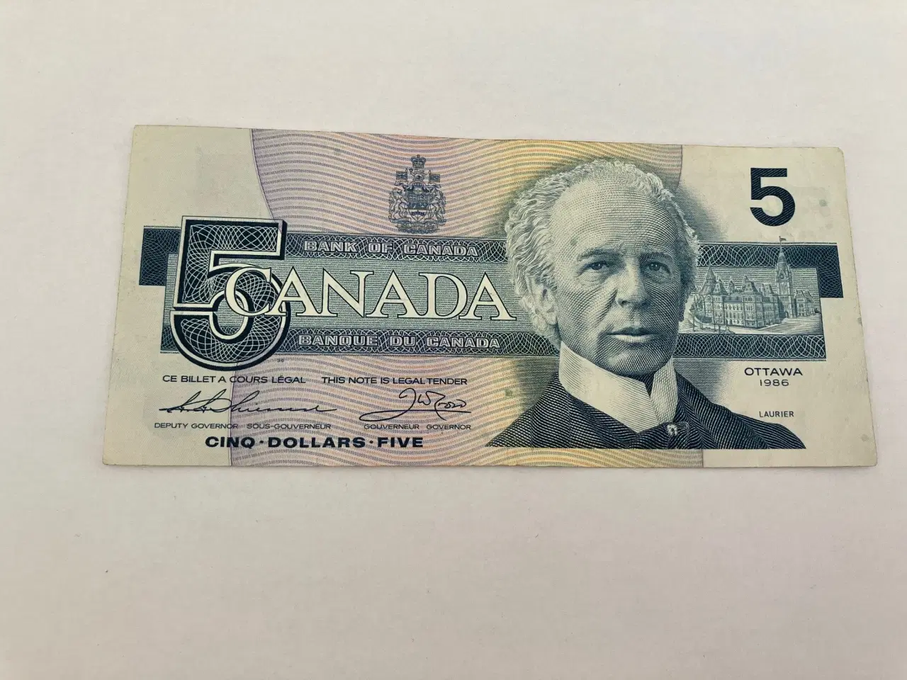 Billede 1 - 5 dollar Canada 1986
