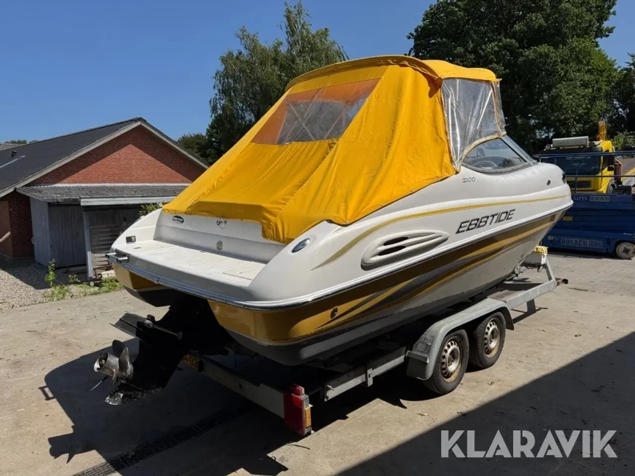 Billede 3 - Båd med trailer Ebbtide Cuddycabin 2100