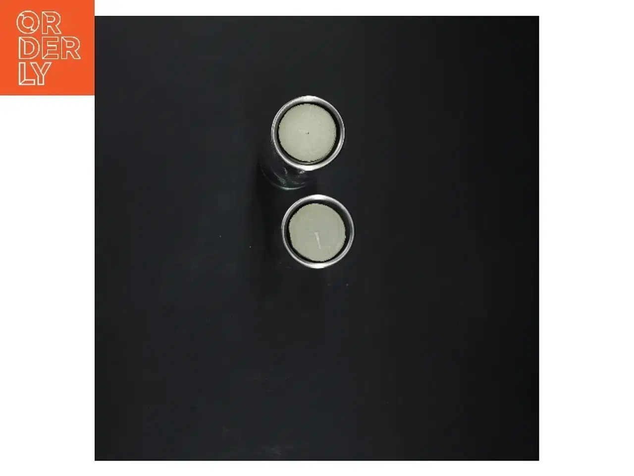 Billede 3 - To glas lysestager (str. 19 cm)