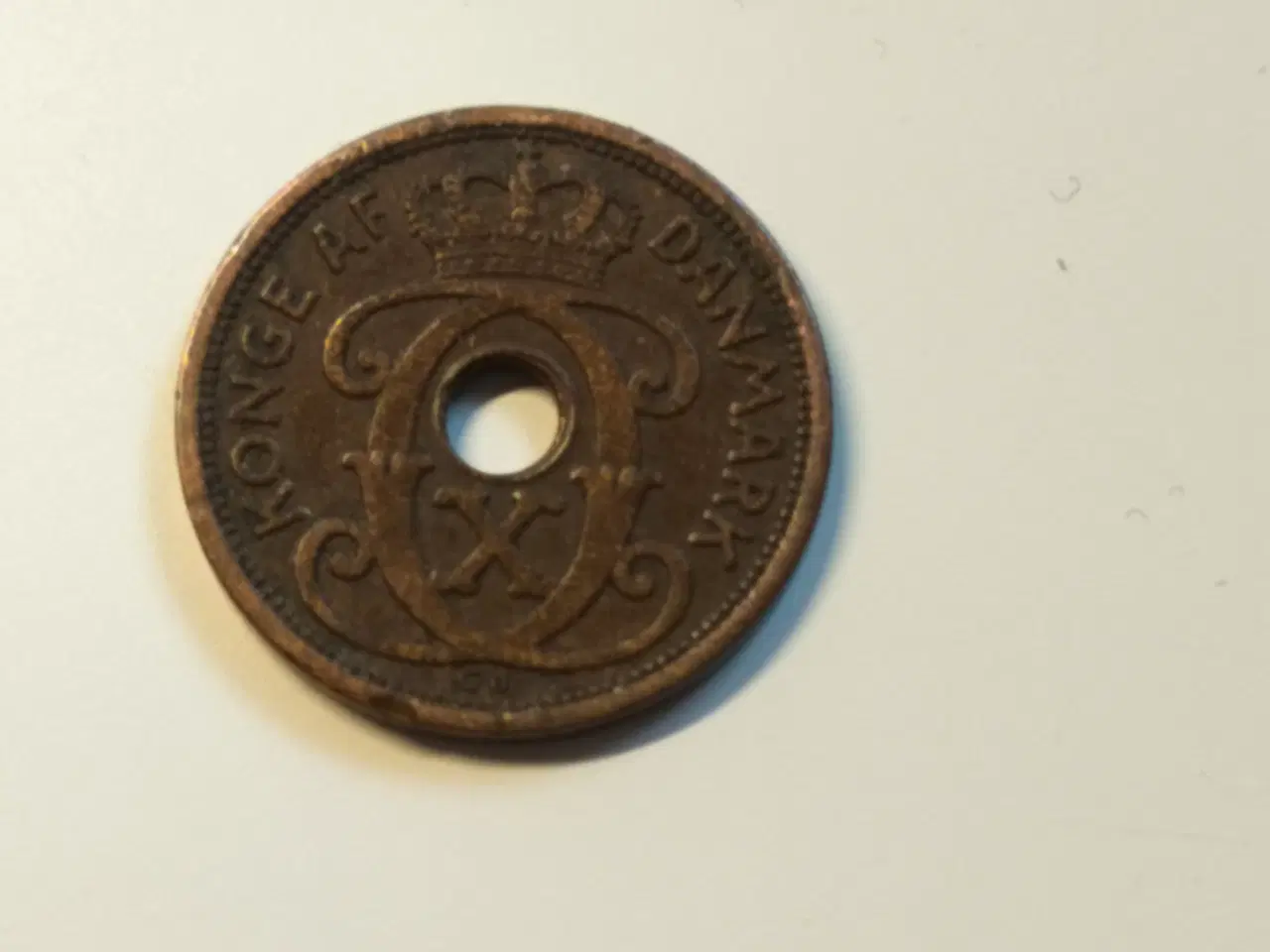 Billede 2 - Fin 1-øres mønt fra 1927 N