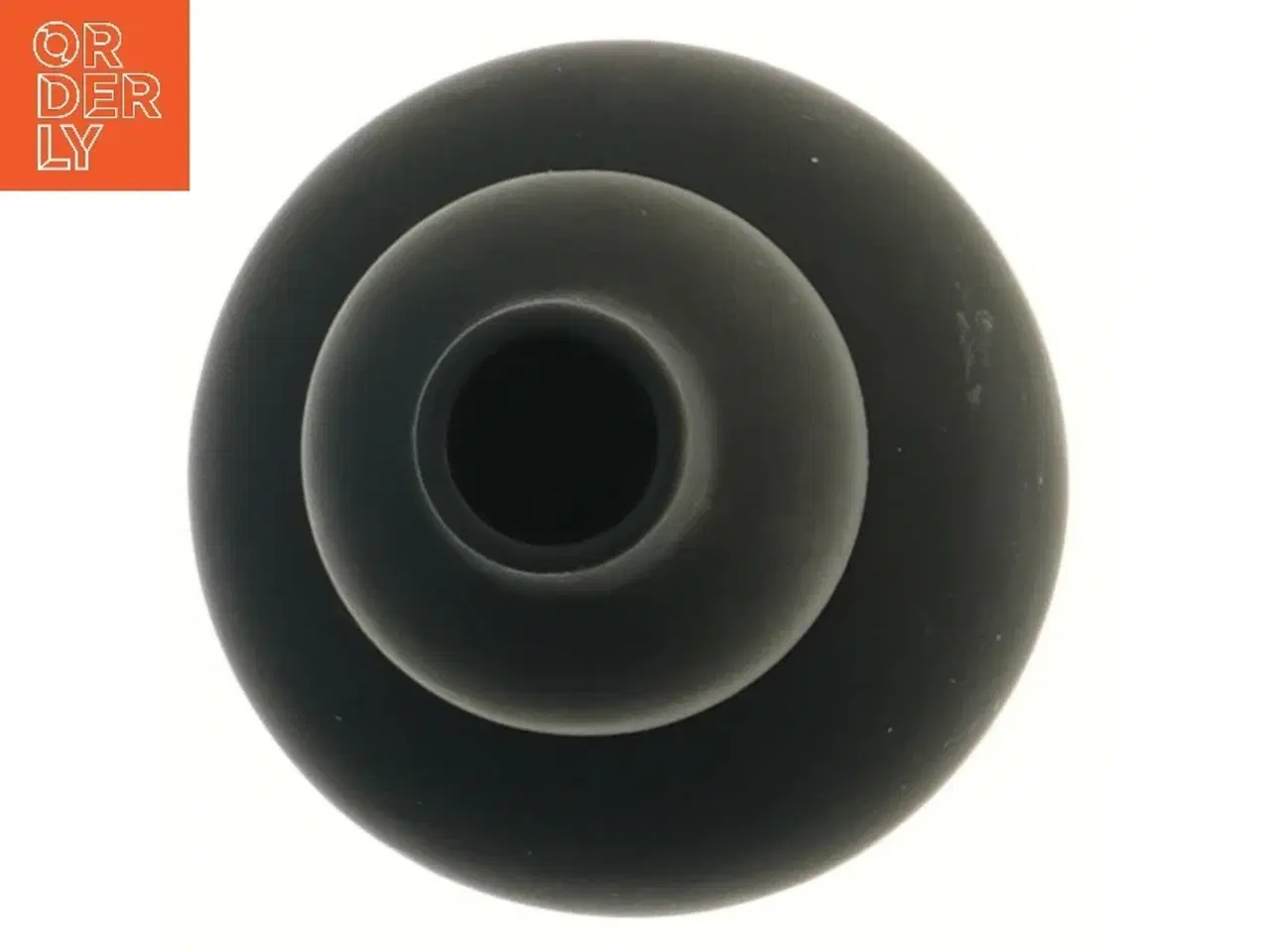 Billede 2 - Sort dekorativ vase (str. 16 cm)