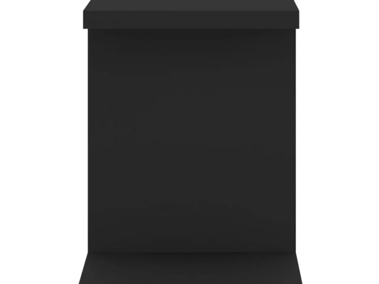 Billede 6 - Væghængt tv-hylde 125x18x23 cm konstrueret træ sort