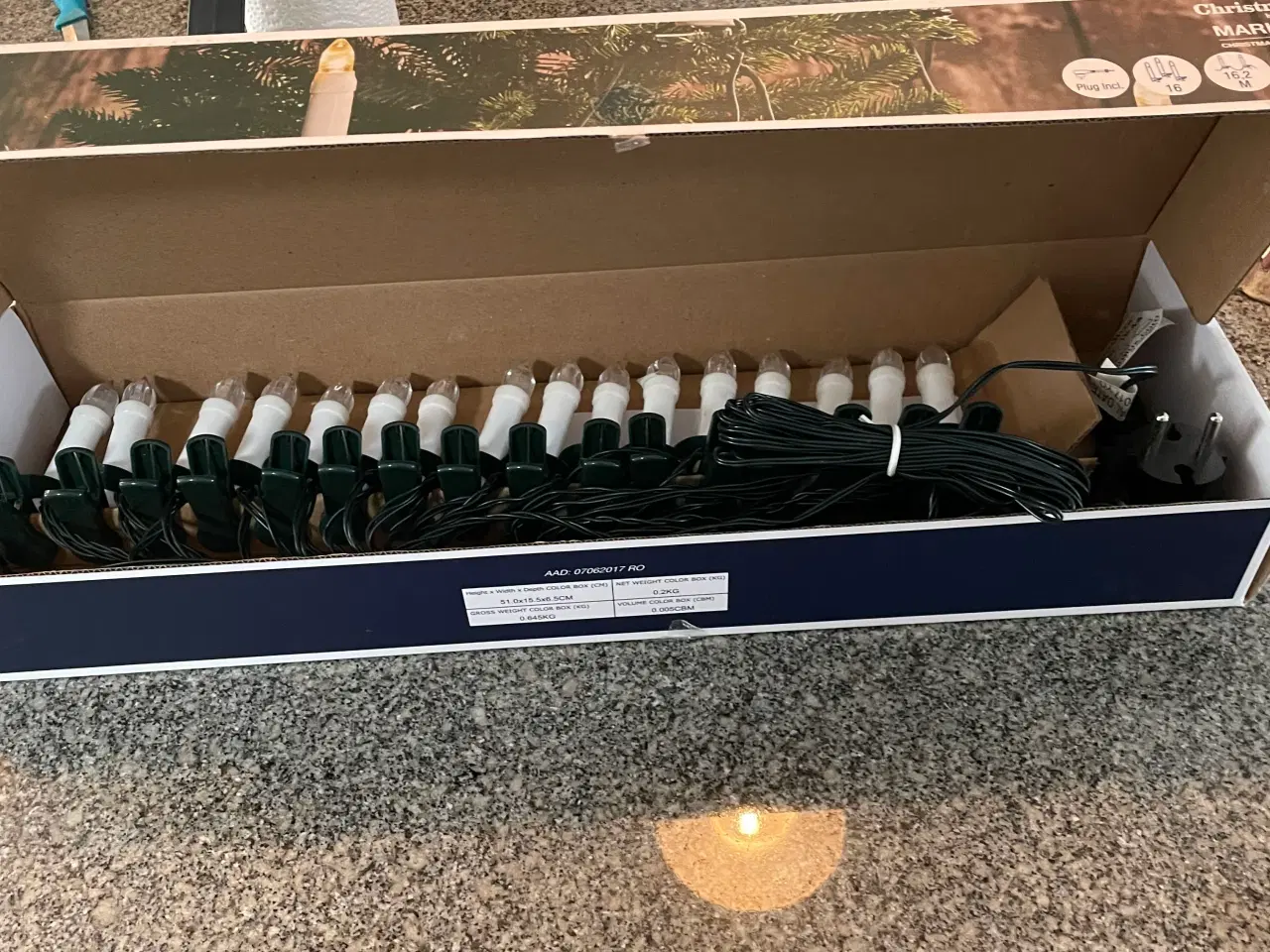 Billede 3 - Juletræskæde med 16 lys, Nordlux