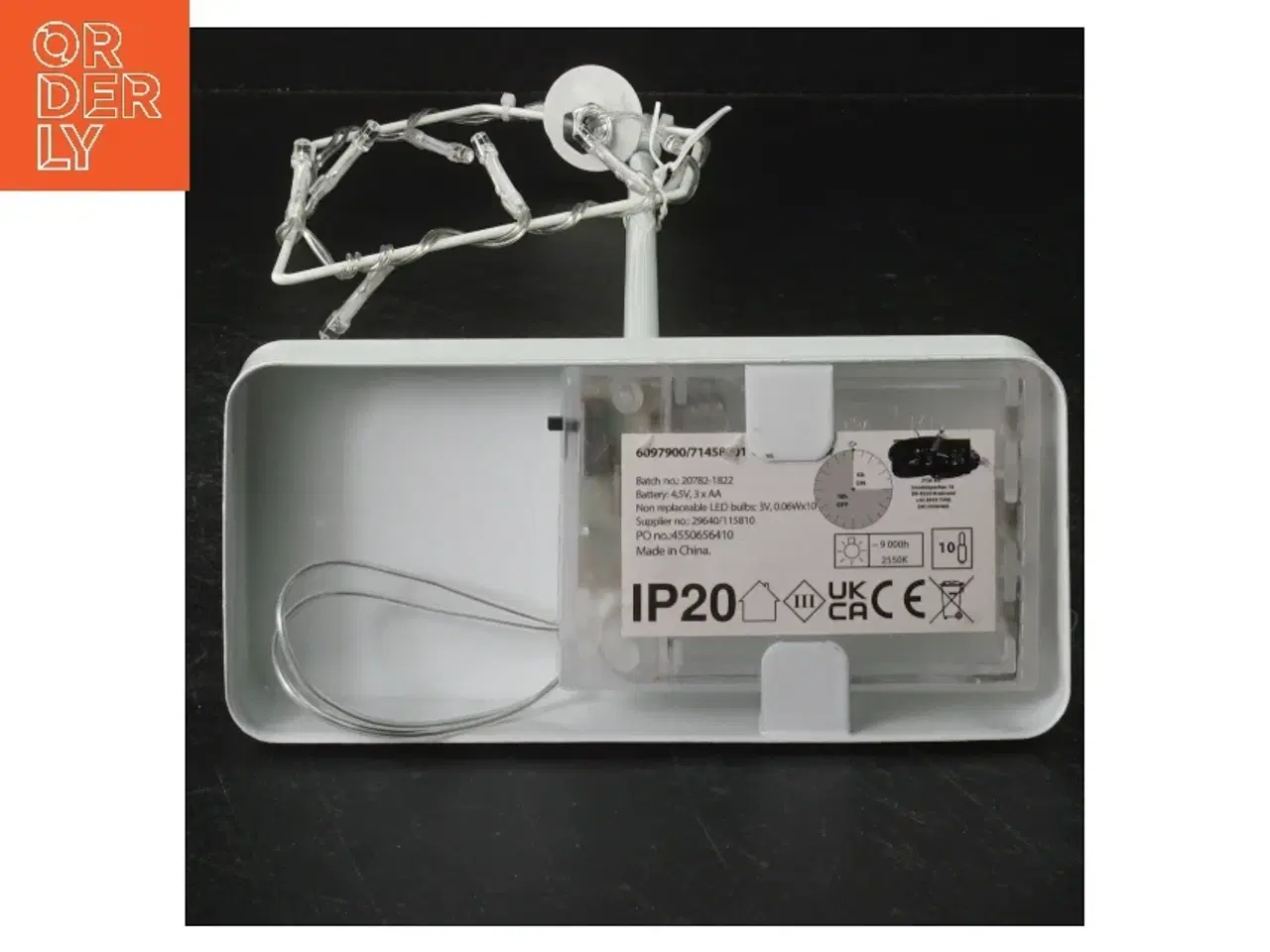 Billede 2 - Stjernelampe med fod fra Jysk (str. H. 60 cm)