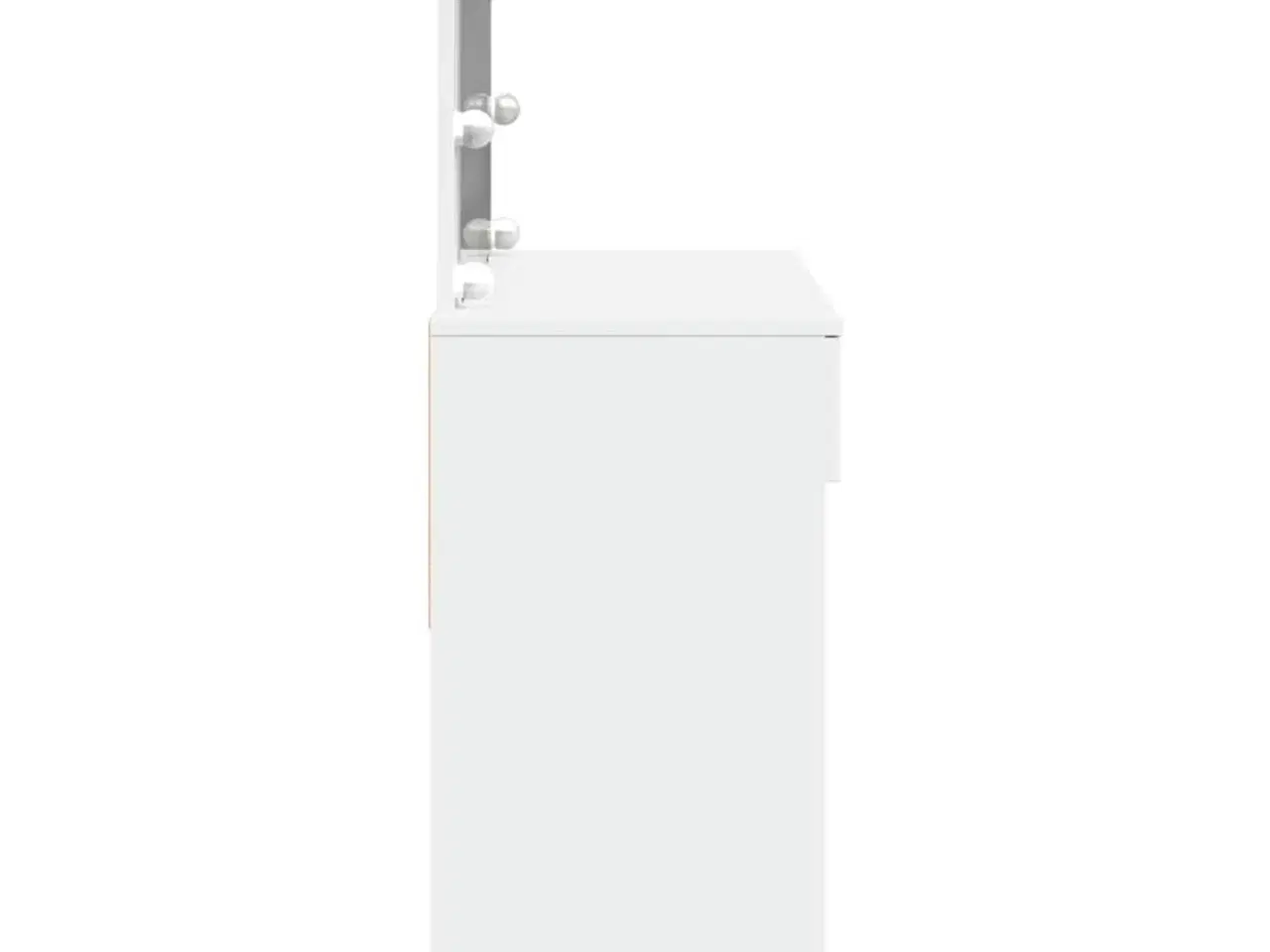 Billede 6 - Makeupbord med LED-lys 100x40x120 cm hvid
