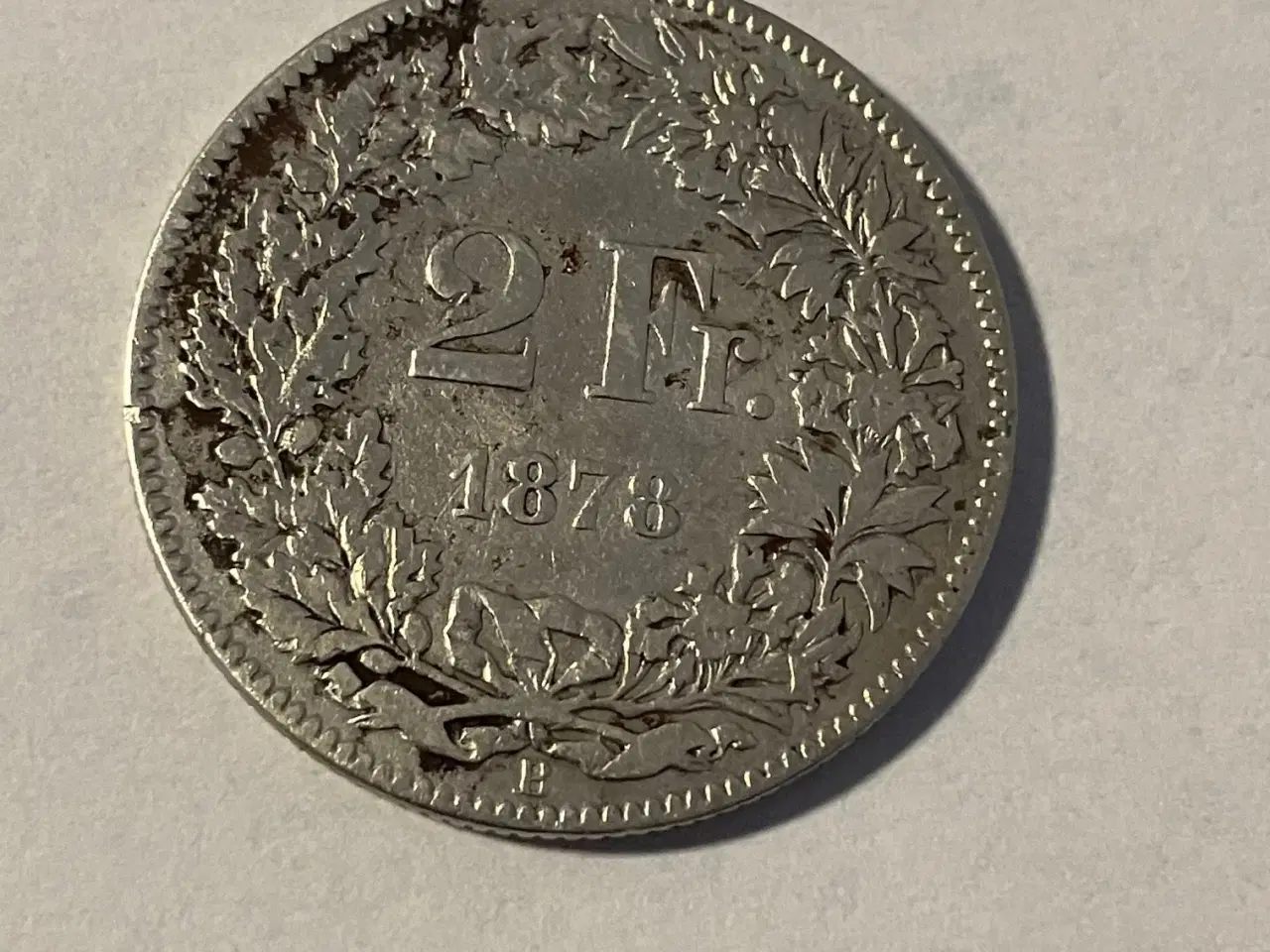 Billede 1 - 2 Francs Switzerland 1878
