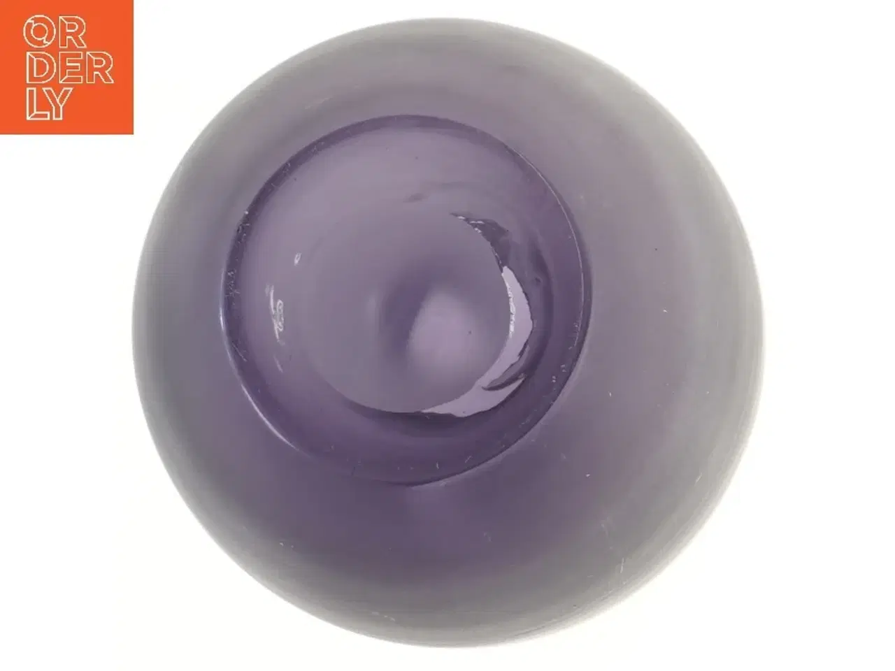 Billede 2 - Stor lavendelfarvet gulvvase - glas (str. 35 cm)