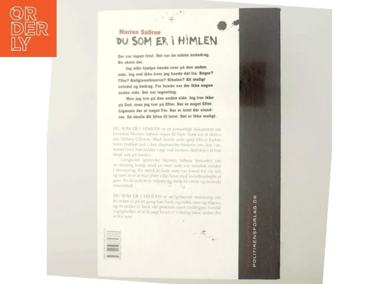 Billede 3 - Du som er i himlen af Morten Sabroe, Morten Sabroe (Bog)
