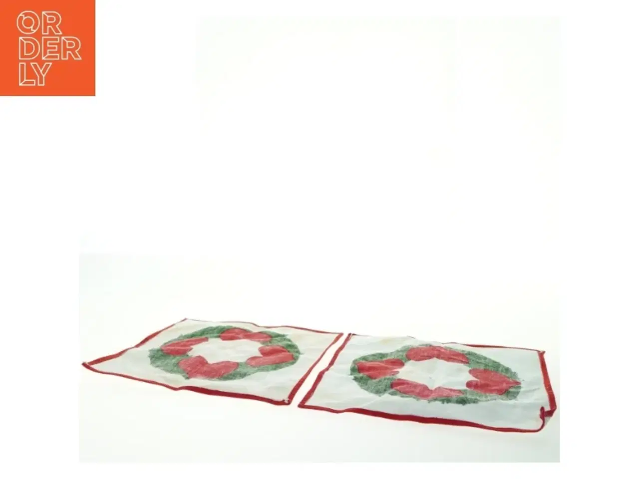 Billede 4 - Juleduge med hjerte design (str. 27x26 cm)
