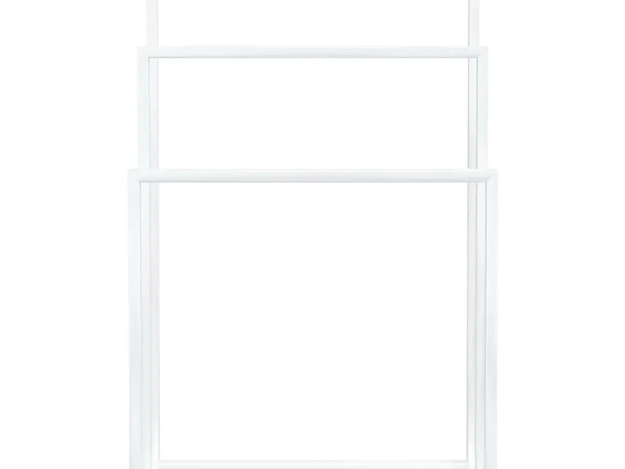 Billede 3 - Fritstående håndklædeholder 48x24x79 cm jern hvid