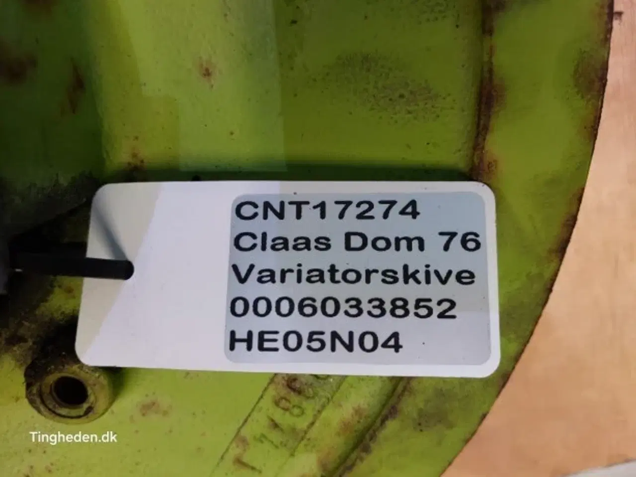 Billede 14 - Claas Dominator 76 Variatorskive 0006033852