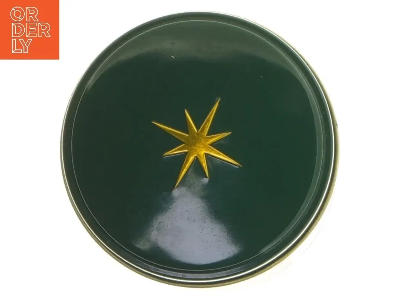 Billede 6 - Østerlandsk dåse julete grøn fra  Thehus (str. Ø 8,5 cm længde 14,5 cm)
