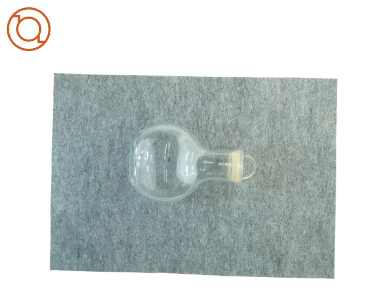 Billede 2 - Gennemsigtig glasvase (str. 25 x 9 x 16 cm)
