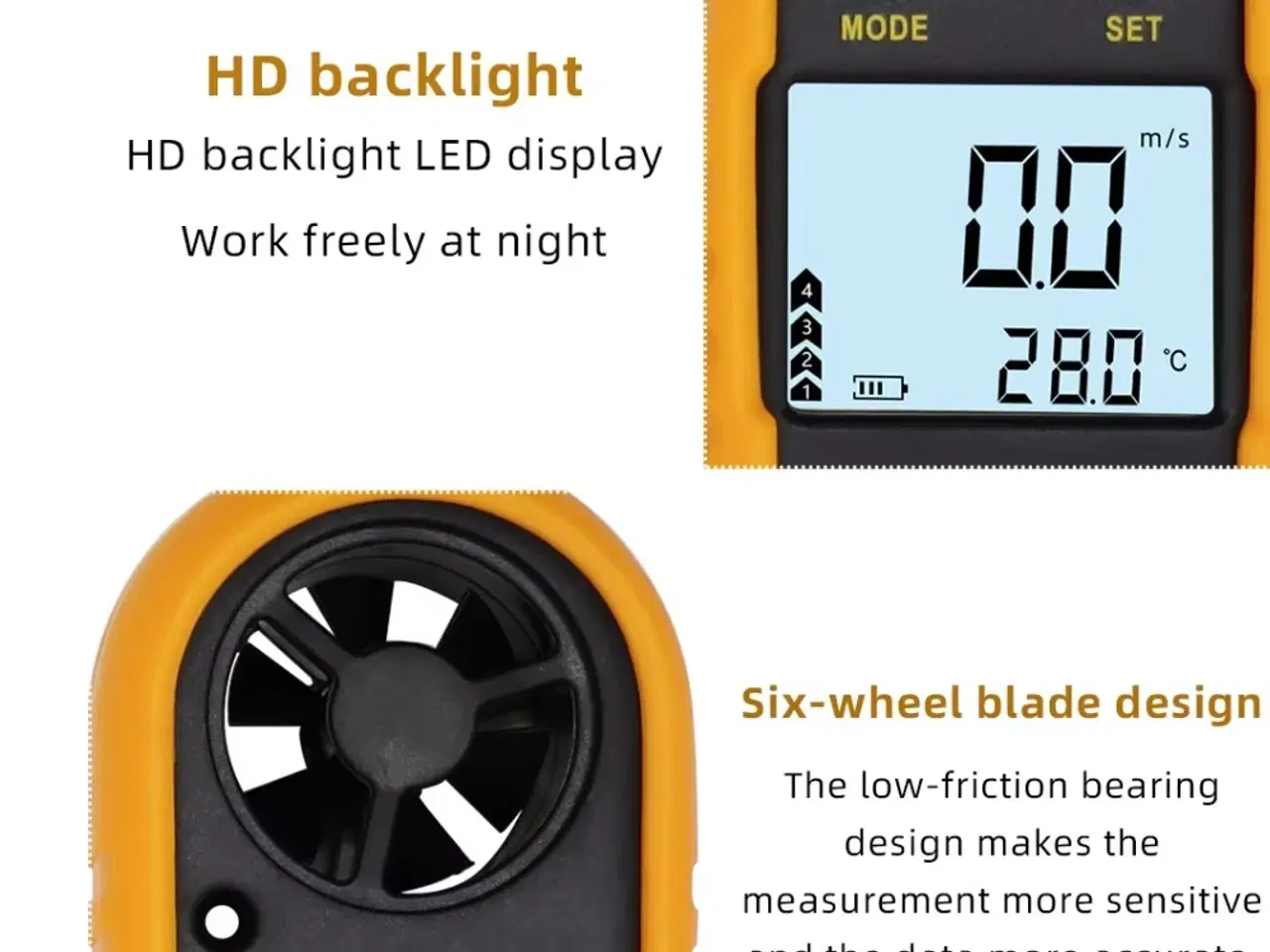 Billede 3 - NYT ANEMOMETER / VINDMÅLER