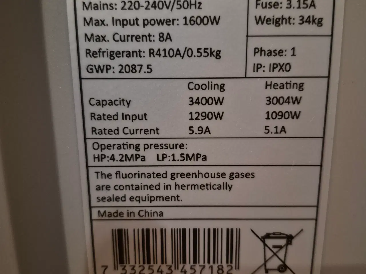 Billede 5 - Transportabelt klimaanlæg