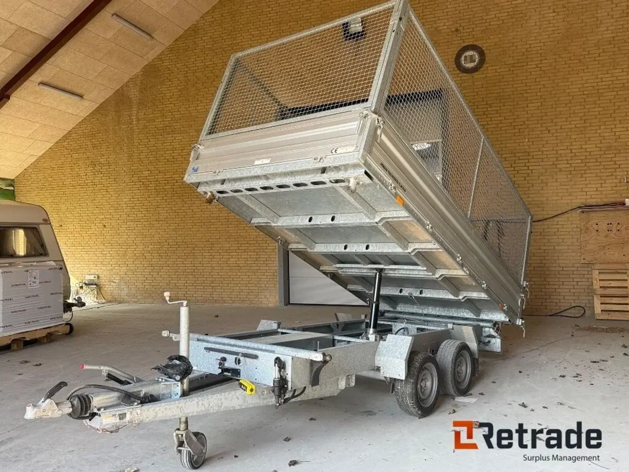 Billede 1 - Humbauer 3500 kg boogietrailer med tiplad
