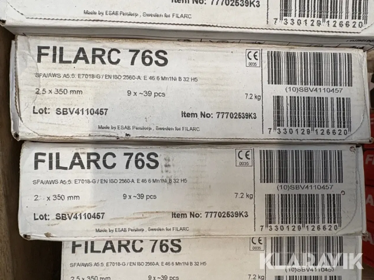 Billede 3 - Svejse elektroder Fliarc 76S - 32 kasser