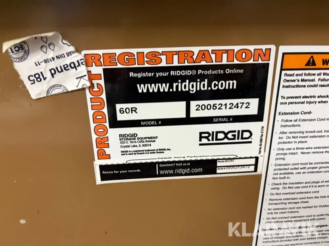 Billede 8 - Værktøjskasse Ridgid 60R