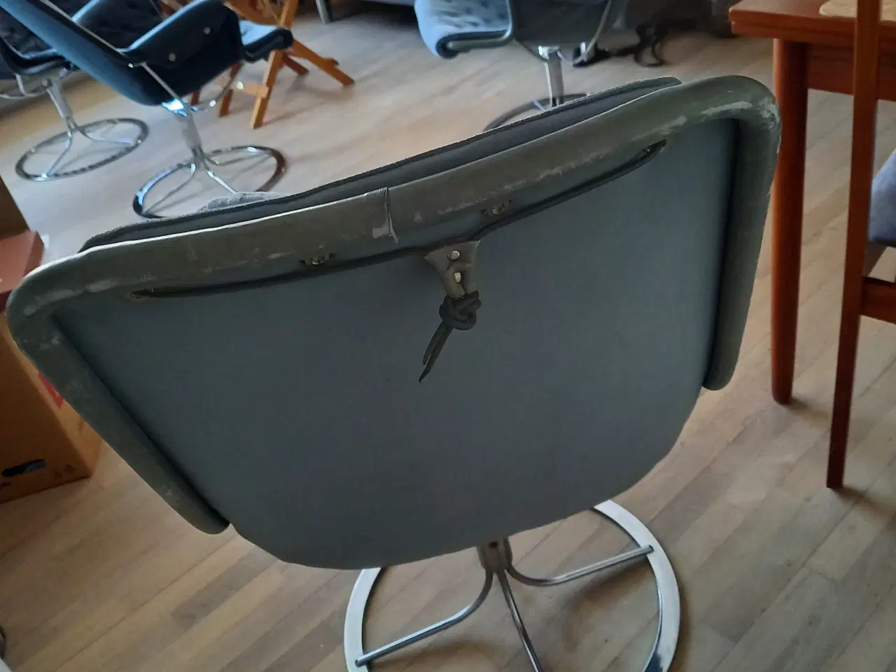 Billede 4 - DUX Bruno Mathsson Jetson lænestol blå ALCANTAR 2 