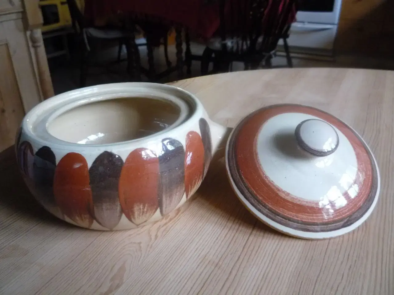 Billede 3 - Lillerød keramik, skål med hank