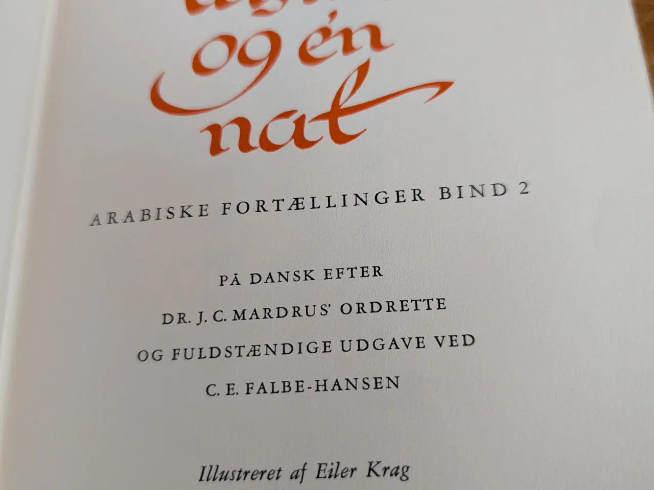 Billede 2 - Tusind og en nat, Arabiske fortællinger