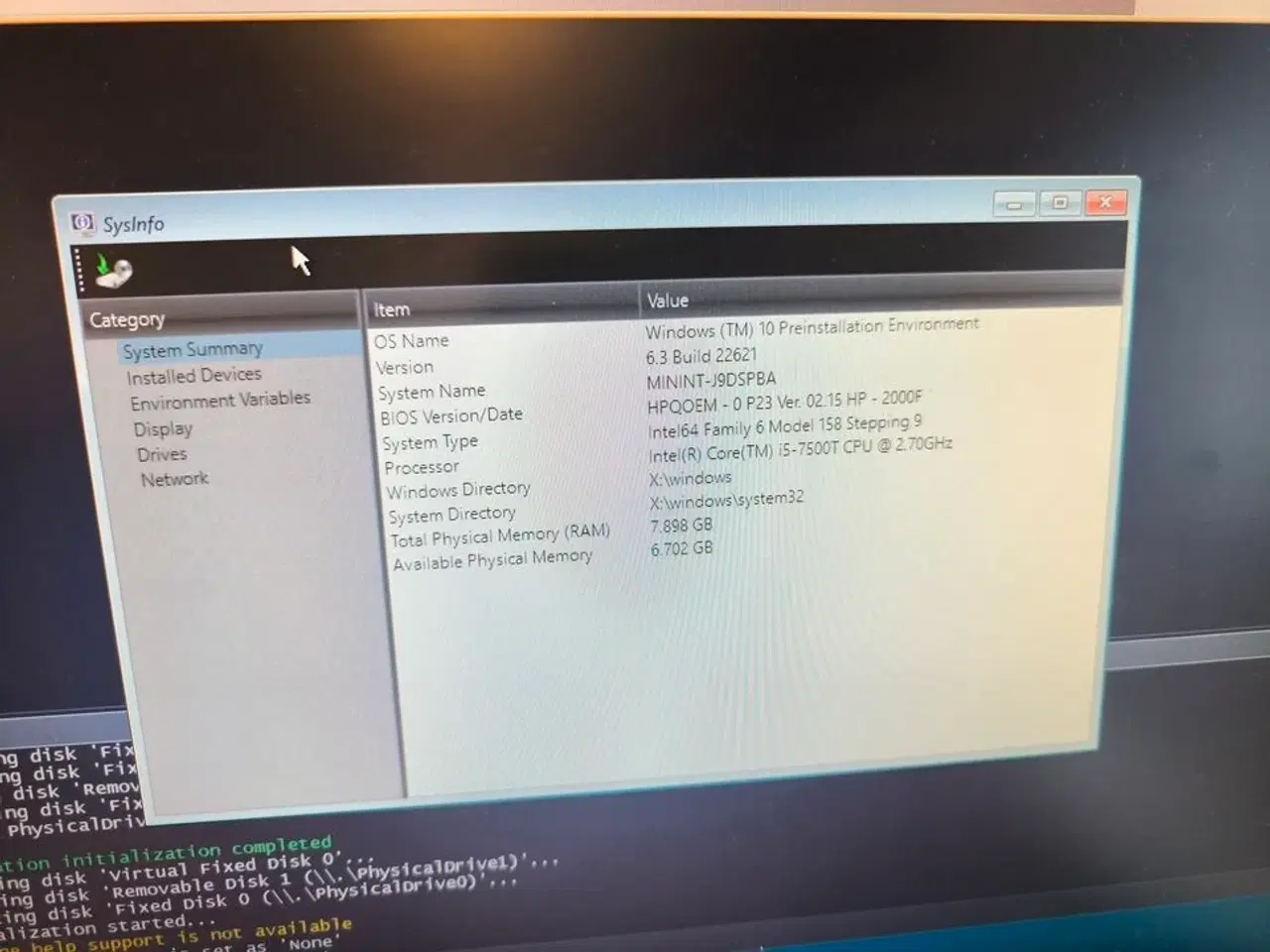 Billede 2 - Skærm 22" m. tastatur HP L2206w (PC medfølger ikke)