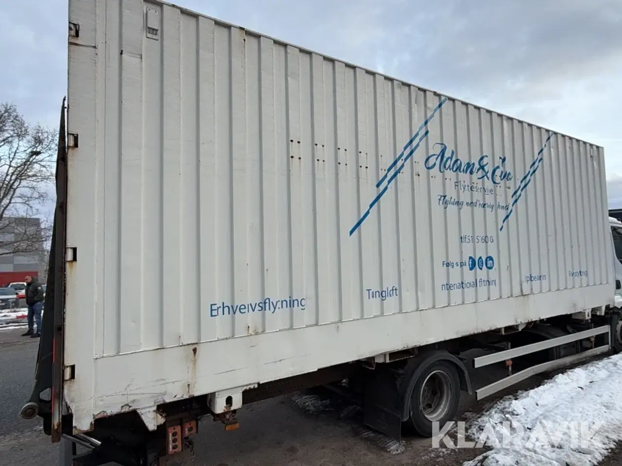 Billede 8 - Lastbil Renault Midlum med lift og skiftelads container