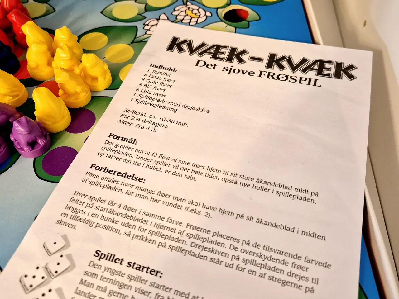 Billede 3 - Kvæk-kvæk brætspil