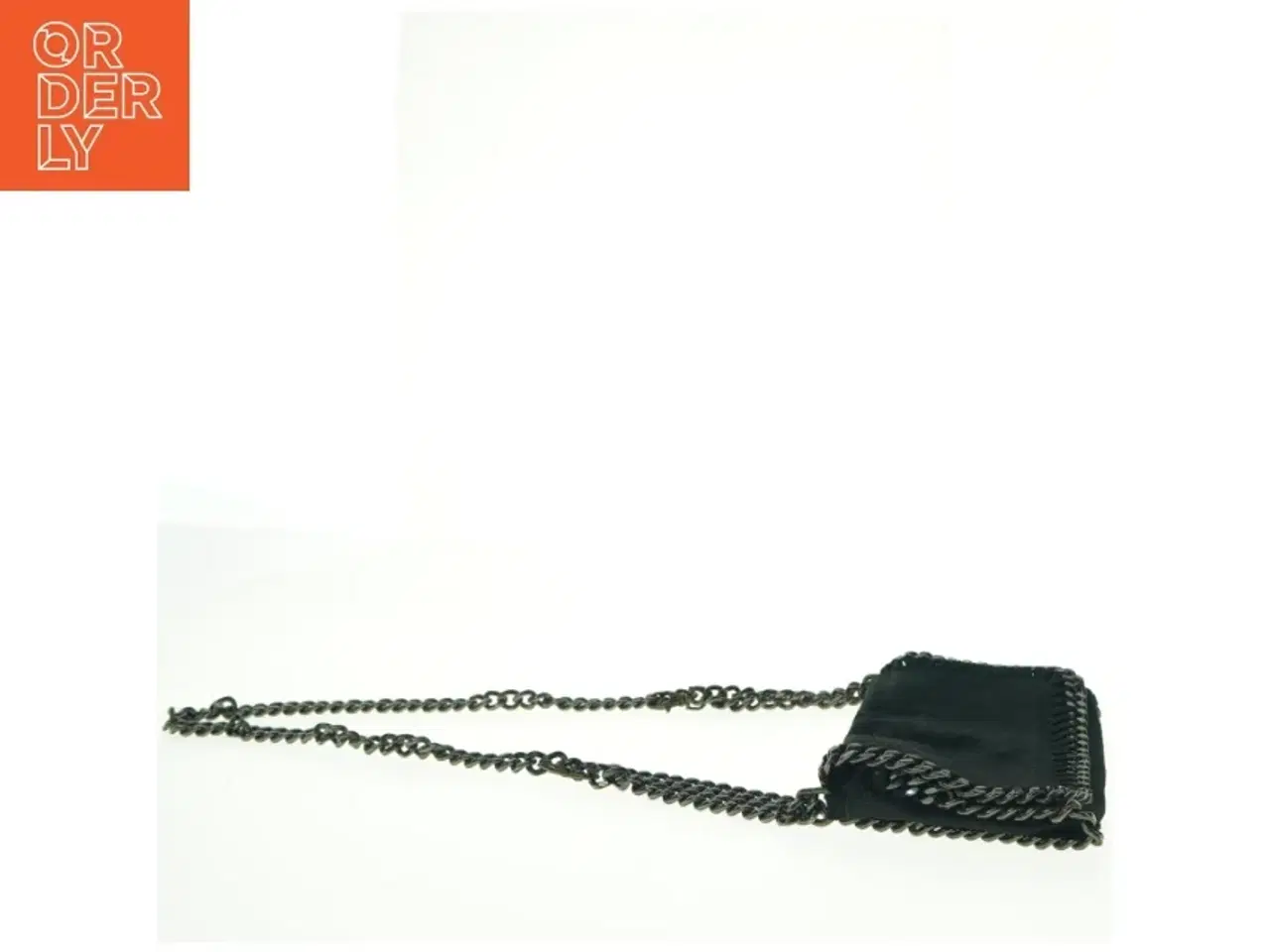 Billede 5 - Sort skuldertaske med kæde (str. 22 x 14 cm)