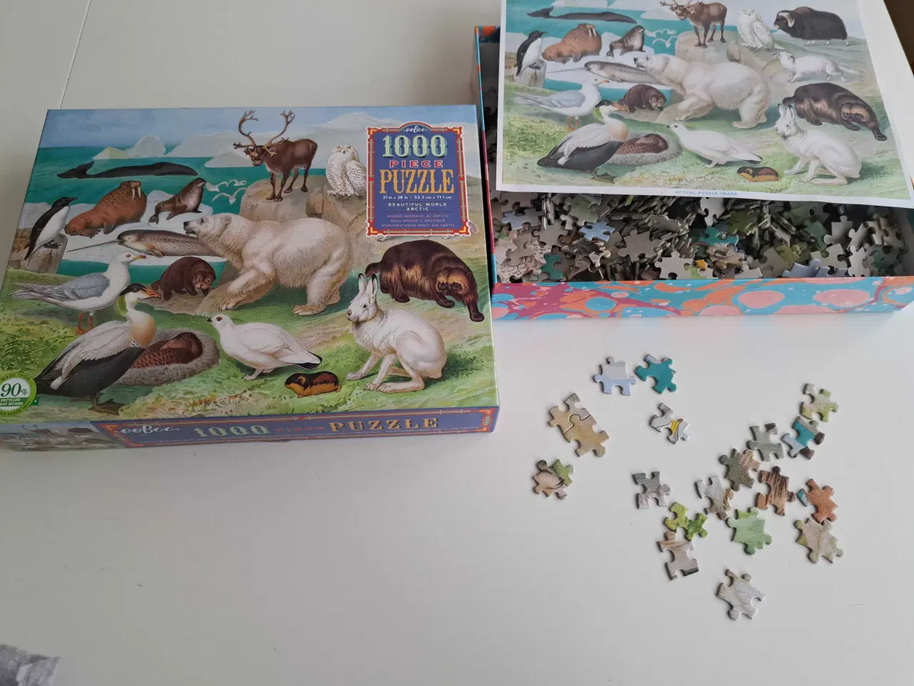 Billede 1 - Flot puslespil med lækre brikker.