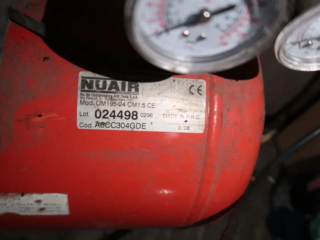 Billede 4 - Kompressor NUAIR OM195-24 CM1,5 CE samt kabeltromle