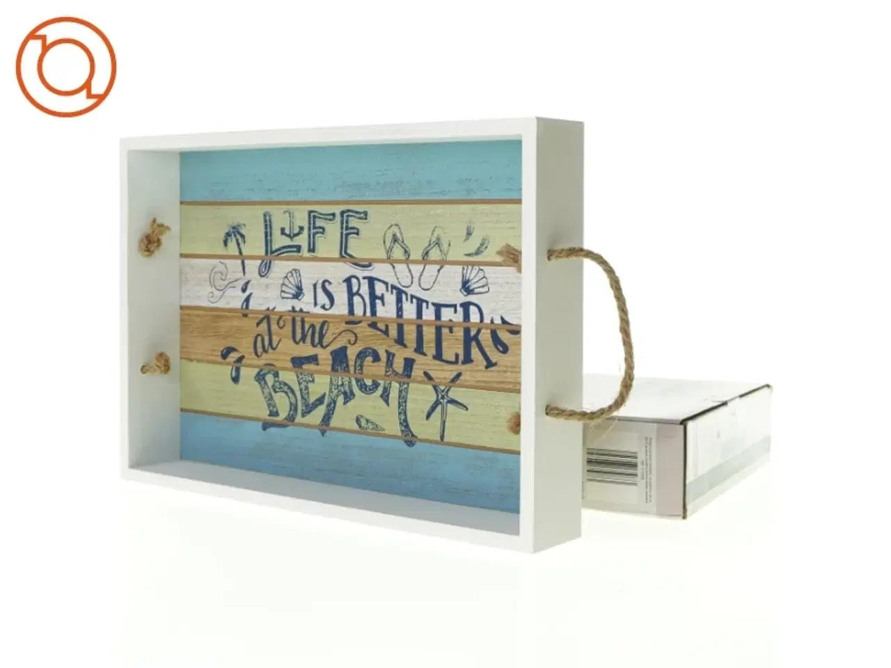 Billede 1 - Dekorations bakke fra Living Art (str. 35 x 25 x 5 cm)
