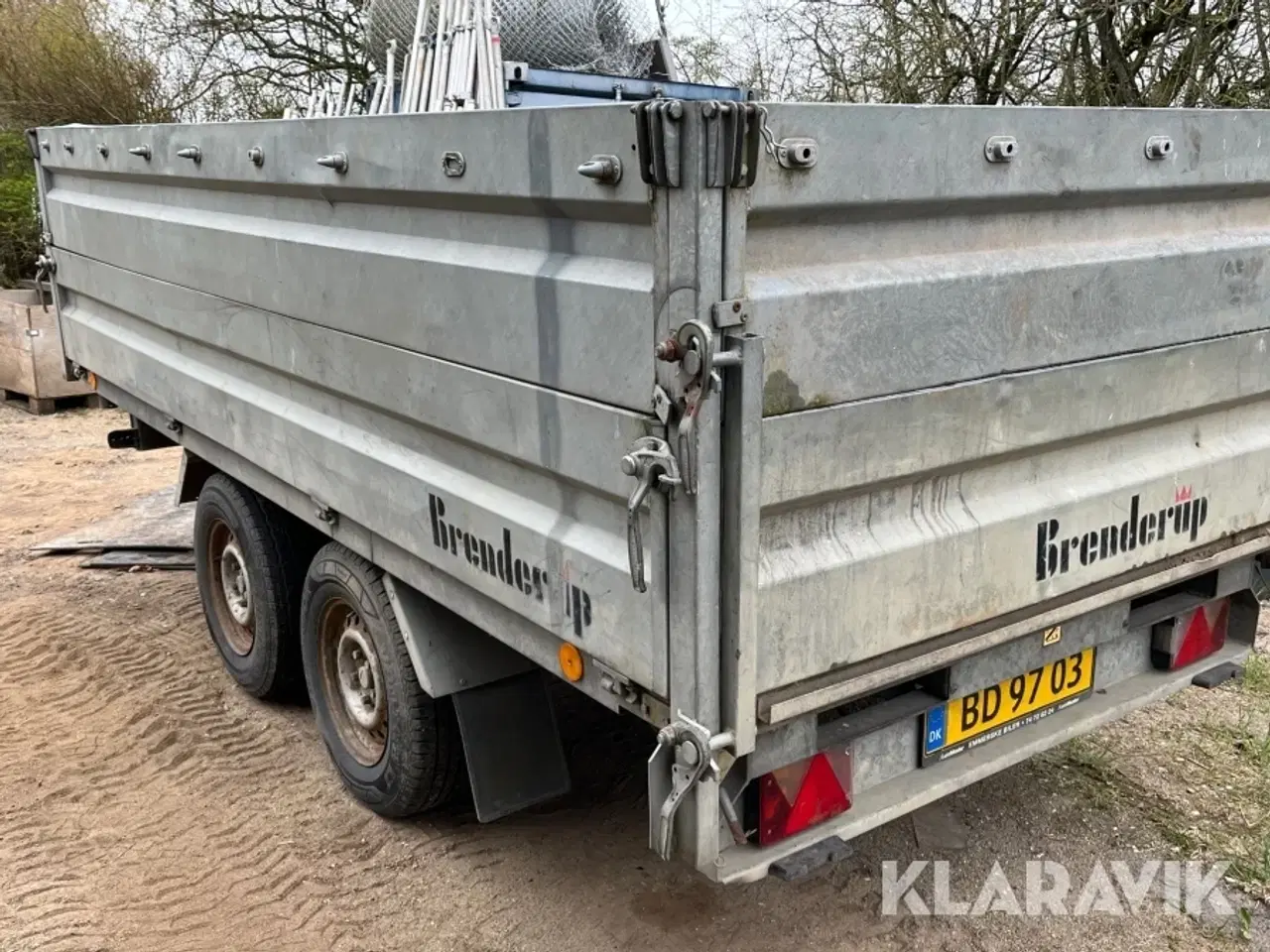 Billede 2 - Maskintralier med tip Brenderup