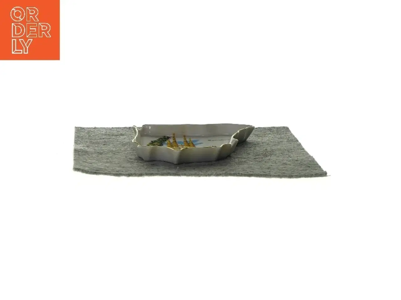 Billede 3 - Fad med print fra Ukendt (str. LBH: 13,5x9,5x2cm)